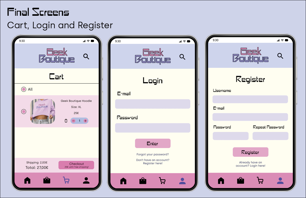 process geek boutique final screens